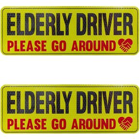 2PCS Delivery Driver Car Magnet, Reflective Delivery Vehicle Signs Magnetic Sticker, Delivery Vehicle Magnet Car Door and Bumper Sign, Frequent Stops Magnet Flex Driver Car Signs (Pattern 1)