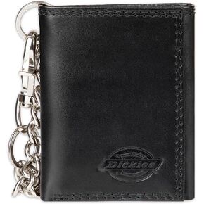Dickies الرجال المدمجة من الجلد الثلاثي-نافذة معرف محفظة ، فتحات بطاقة الائتمان ، فتحات بطاقة الائتمان