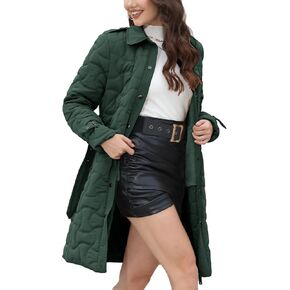 Bellivera Women Long Heavy Puffer Coat Diamond Quilted Thermal Thicken Winter Parka Windproof Jacket with Hood