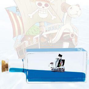 Unsinkable Ship in a Bottle Pirate,Non Sinking Anime Ship Fluid Drift Bottle Bedroom Tabletop Decorations Ideal Gifts for Boys and Girls