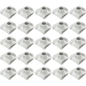 25Pcs Car and Motorcycle Engine Under Guard M5 Metal Leaf Spring Nuts OE:46638532314 Size 17.5x15.3x9.3mm Compatible with BMW