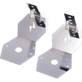 2PCS Watermelon Mirror Bracket - Universal Stainless Steel Angled Turn Signal Mount Holder for Semi Trucks, Compatible with Peterbilt Kenworth Freightliner - Bracket Only, No Lights