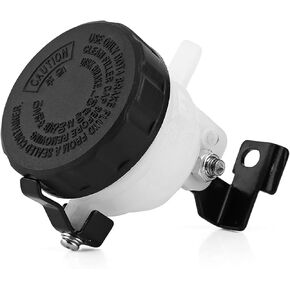 Front Brake Reservoir, Universal Motorcycle Brake Reservoir Front Fluid Bottle Motorcycle Master Clutch Oil Cup Cylinder with Bracket No Oil Leak