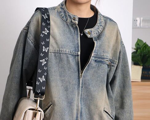 حزام محفظة Crossbody للنساء الرجال ، حزام حزام كيس بديل لكاميرا جيتار حقيبة اليد ، حزام كتف عريض القماش قابل للتعديل مع السنانير الذهبية in Kuwait