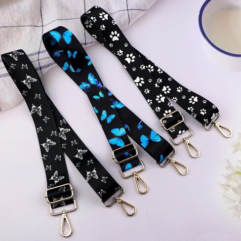 حزام محفظة Crossbody للنساء الرجال ، حزام حزام كيس بديل لكاميرا جيتار حقيبة اليد ، حزام كتف عريض القماش قابل للتعديل مع السنانير الذهبية in Kuwait