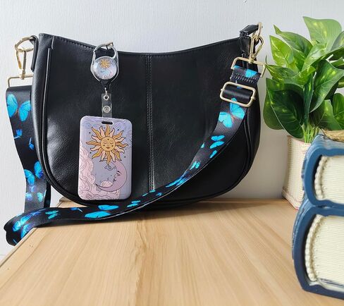 حزام محفظة Crossbody للنساء الرجال ، حزام حزام كيس بديل لكاميرا جيتار حقيبة اليد ، حزام كتف عريض القماش قابل للتعديل مع السنانير الذهبية in Kuwait