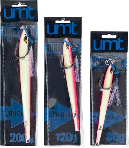 120g Offshore Jigs - Multi Species. Packs: 1, 5, 10. Green, Pink. Pro-Grade. in Saudi Arabia