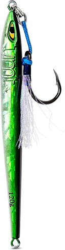 120g Offshore Jigs - Multi Species. Packs: 1, 5, 10. Green, Pink. Pro-Grade. in Saudi Arabia
