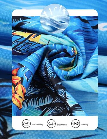 Yimoon Boys Hawaiian Shirt Floral Tropical Beach Button أسفل قمصان القميص الصيف Aloha قميص 6-13T in Kuwait