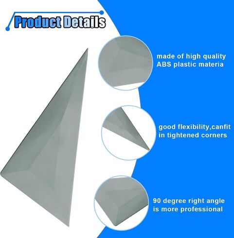 5pcs Triangle Contour Squeegee Window Window Tint - Small Squeegee Card Scriper Vinyl Wrap Tool Kit - Corner Squeegee Window Tint Squeegee لتركيب فيلم "رمادي) للتثبيت (رمادي) in Kuwait