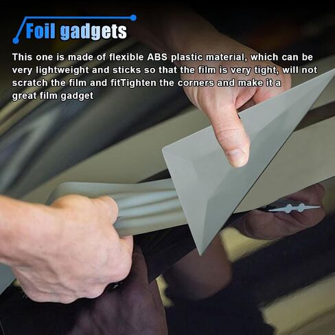 5pcs Triangle Contour Squeegee Window Window Tint - Small Squeegee Card Scriper Vinyl Wrap Tool Kit - Corner Squeegee Window Tint Squeegee لتركيب فيلم "رمادي) للتثبيت (رمادي) in Kuwait