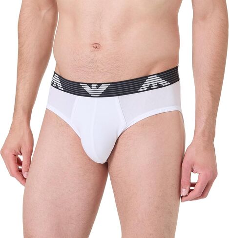 Emporio Armani Men's Textured Logo Band Brief in Saudi Arabia