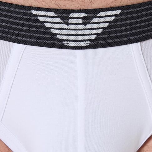 Emporio Armani Men's Textured Logo Band Brief in Saudi Arabia
