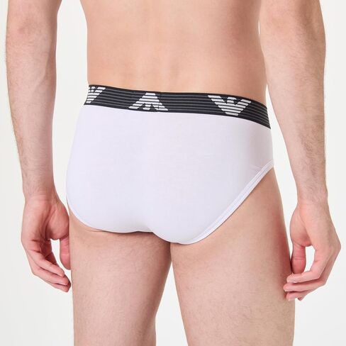 Emporio Armani Men's Textured Logo Band Brief in Saudi Arabia