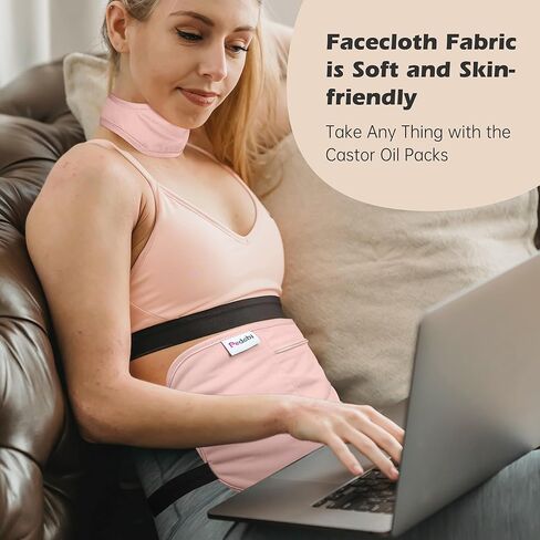 2 عبوة حزمة زيت زيت التفاف القطن العضوي لإزالة السموم من الكبد ، وزيت الخروع القابل لإعادة الاستخدام ضغط تسرب مضاد للزيت uSTIBEN in Kuwait