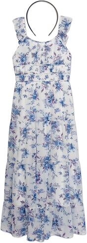 Speechless Girls' Flutter Sleeve Chiffon Maxi Dress in Saudi Arabia
