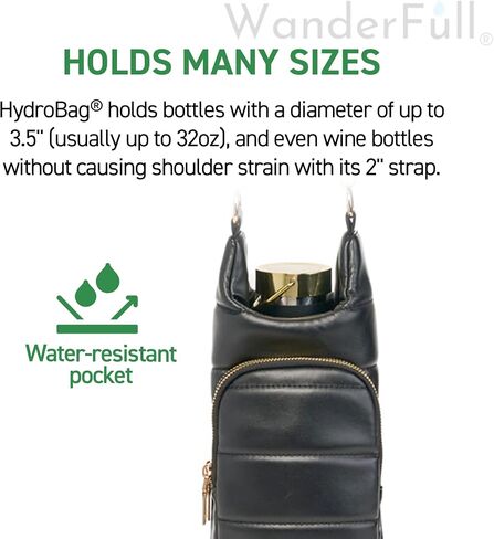 Original HydroBag | Oprah’s Favorite Things 2024 | Vegan Leather Water Bottle Holder w/Strap Bundle in Saudi Arabia