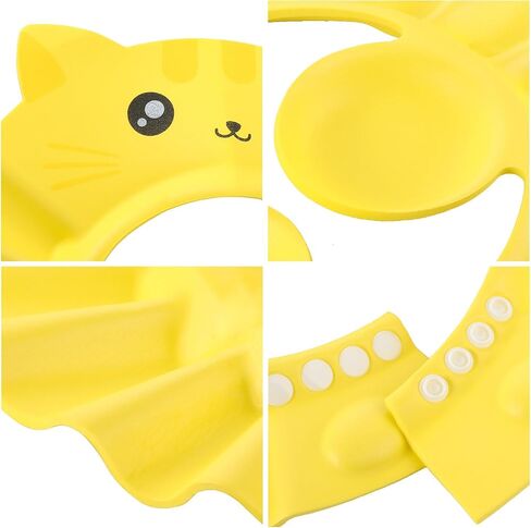 Baby Shampoo Cap Waterproof Baby Shower Cap Adjustable Bathing Cap Visor Hat with Ear Muffler for Baby Toddler Infants Kids in Saudi Arabia