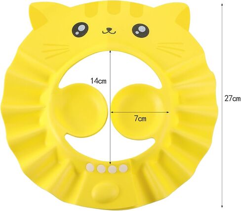 Baby Shampoo Cap Waterproof Baby Shower Cap Adjustable Bathing Cap Visor Hat with Ear Muffler for Baby Toddler Infants Kids in Saudi Arabia