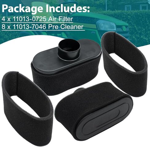 2 Pack 11013-0752 11013-0726 Air Filter 11013-7046 Pre Filter for Kawasaki FR691V FR651V FR730V FS481V FS541V FS600V FS651V FS691V FS730V 4-Stroke Cycle Engines in Saudi Arabia