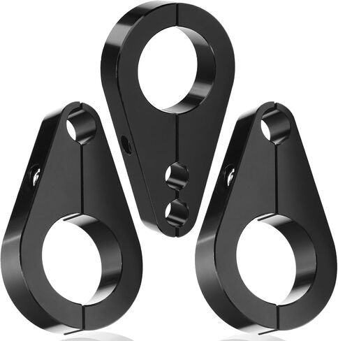 3PCS 1" Handlebar or Frame Mount Dual Single Clutch Throttle Cable Clamp Brake Line Clips Universal for Harley, Can-Am, Honda, Kawasaki, Suzuki, Yamaha, Polaris Models And More in Saudi Arabia