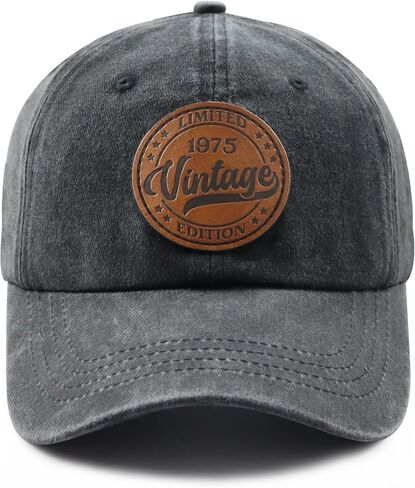 Limited Edition 1935 1945 1955 1965 1975 1985 1995 Hat for Men Women, Vintage Adjustable Leather Patch Baseball Cap in Saudi Arabia