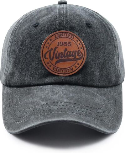 Limited Edition 1935 1945 1955 1965 1975 1985 1995 Hat for Men Women, Vintage Adjustable Leather Patch Baseball Cap in Saudi Arabia