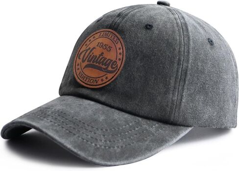 Limited Edition 1935 1945 1955 1965 1975 1985 1995 Hat for Men Women, Vintage Adjustable Leather Patch Baseball Cap in Saudi Arabia