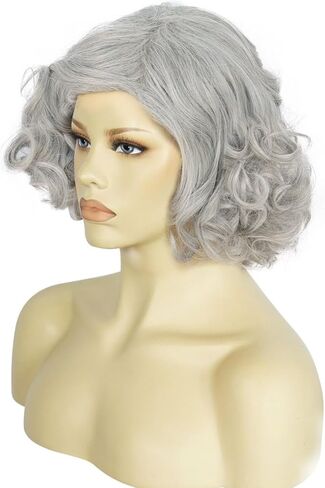 Colonial Women Halloween Victorian Cosplay Costume Wigs Vintage Beehive Girls(Platinum Blonde) in Saudi Arabia