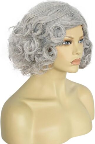 Colonial Women Halloween Victorian Cosplay Costume Wigs Vintage Beehive Girls(Platinum Blonde) in Saudi Arabia