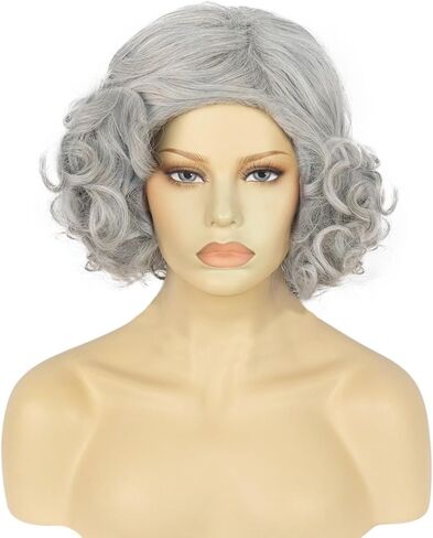 Colonial Women Halloween Victorian Cosplay Costume Wigs Vintage Beehive Girls(Platinum Blonde) in Saudi Arabia