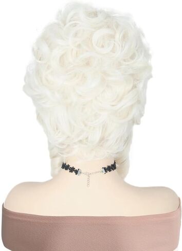 Colonial Women Halloween Victorian Cosplay Costume Wigs Vintage Beehive Girls(Platinum Blonde) in Saudi Arabia