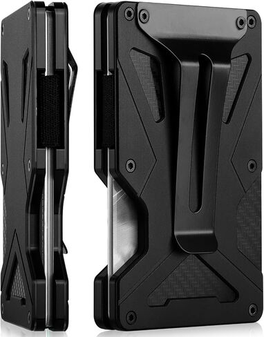 ONLOOKER Wallet for Men, Slim Tactical Wallet - Minimalist Aesthetics, Holds up to 15 Cards, RFID Safe, Blocks Chip Readers, Aluminum Wallet with Money Clip in Saudi Arabia