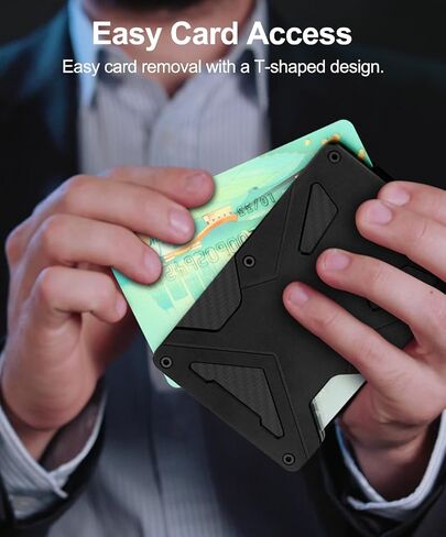 ONLOOKER Wallet for Men, Slim Tactical Wallet - Minimalist Aesthetics, Holds up to 15 Cards, RFID Safe, Blocks Chip Readers, Aluminum Wallet with Money Clip in Saudi Arabia