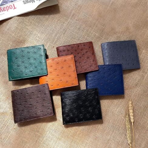 HATA Men Leather Wallet Croc RFID Blocking Front Pocket AIIigator Handmade Gift For Birthday Wedding Anniversary Father's Day in Saudi Arabia