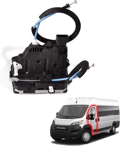Rear Cargo Door Latch Lock Actuator with Cable for 2014-2018 Promaster 1500 2500 3500, Replaces 68226175AB, 68226175AA, 68169399AA in Kuwait