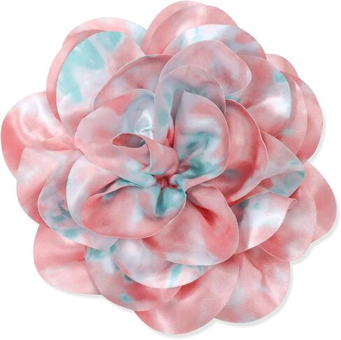 7.5in Extra Large Rose Brooch Exquisite Shiny Satin Camellia Brooch Oversized Flower Brooch Lapel Pin,Suitable for Women Dance Banquet Wedding Hair Clothing Accessories in Saudi Arabia