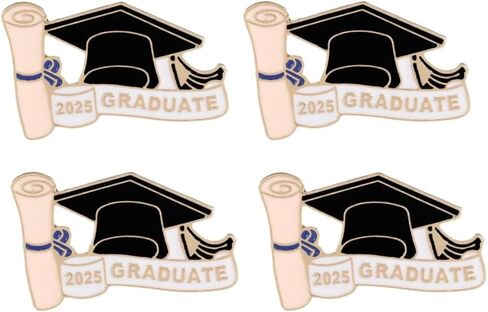 2025 Graduation Brooch Pin Graduation Cap Enamel Badges Class of 2025 Graduation Pins Last Day of School Teacher Students Graduation Gifts in Saudi Arabia
