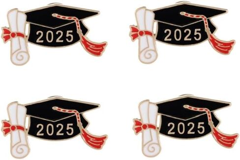2025 Graduation Brooch Pin Graduation Cap Enamel Badges Class of 2025 Graduation Pins Last Day of School Teacher Students Graduation Gifts in Saudi Arabia