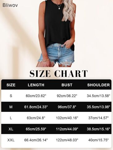 Bliwov المرأة الصيف لطيف تانك القمم متأنق تجريب عادية بلا أكمام للمرأة العصرية 2024 الخروج الملابس in Kuwait