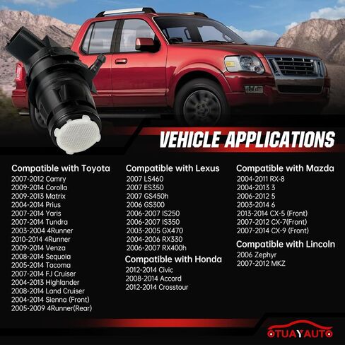 مضخة غسيل الزجاج الأمامي من OTUAYAUTO - بديلة لسيارة Chevy Silverado 1500، 2500، 3500، GMC Acadia، Sierra 1500، 2500، 3500، المصنع الأصلي OEM: 22999423، 84518407 مضخة سائل الغسالة مع حلقة معدنية in Kuwait