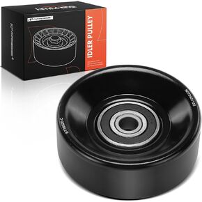A-Premium Belt Idler Pulley Compatible with Chevrolet Tahoe, Express 2500 3500, C1500 C2500 Suburban, C3500HD, G20, G30, K1500 K2500 Suburban, K3500 & GMC Yukon, Savana 2500 3500 & Cadillac & Isuzu