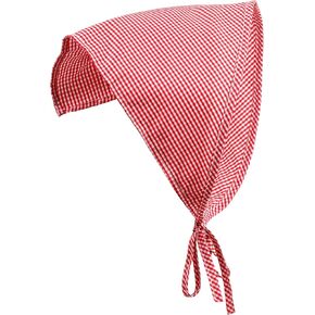 Country Life Cotton Headband Hair Headscarf Tiny Checkered Bandana for Women