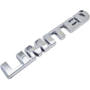 Chrome Limited Metal Emblem Badge Letter Plate Decal for Toyota Corolla Previa Tundra Sienna Tacoma Highlander 4runner RAV4 Camry 86 Pillar Roof Side Tailgate Trunk Lid Tailgate 5.5 x 0.75 inches