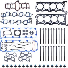 NewYall 5.4L Engine Cylinder Head Gasket Bolts Set for Ford Excursion Expedition F-150 F-250 F-350 Super Duty E-150 Econoline 2000-2005