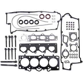 مجموعة حشية رأس المحرك مجموعة بروت براغي متوافقة مع 2001-2010 Hyundai Tucson Tiburon Elantra Soul Spectra5 Sportage DOHC L4 16V 1975CC 2.0 L HS26181PT ES71313 HS26181PT-1 HBK124