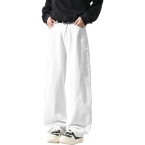 DOSLAVIDA Baggy Jeans Y2K Jnco Jeans Hip Hop Vintage Denim Pants Skater Casual Wide Leg Trousers