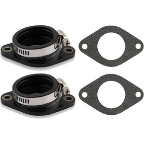 16211-286-040 2PCS Intake Manifold Boot Compatible with Honda Motorcycle SL350 CL350 CB350 CB350G CB350K2 CB350K4 Carburetor Insulator Intake Boot Set with Gaskets