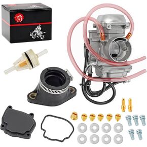 MOTO1988 Carburetor Carb & Intake Manifold Boot For Arctic Cat 400 1998 1999 2000 2001 0470-362