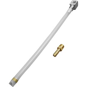 12" Marine Fuel Pickup Tube with Strainer and Brass Barb Connector for Universal Fuel Tank Replace 7-0948